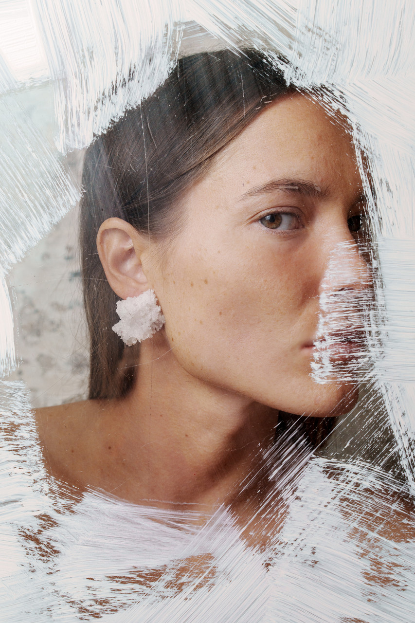 Sugar Earrings White - Carla Movia