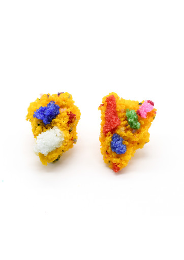 Sugar Earrings Yellow Confetti