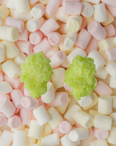 Sugar Earrings Yellow Green