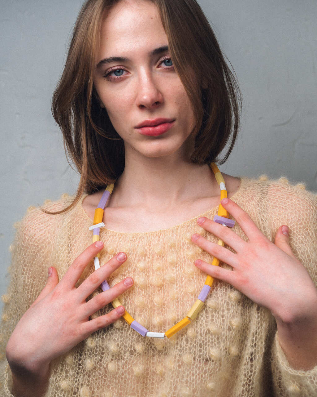 Yellow and Lilla Marker Necklace - Carla Movia