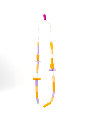 Yellow and Lilla Marker Necklace
