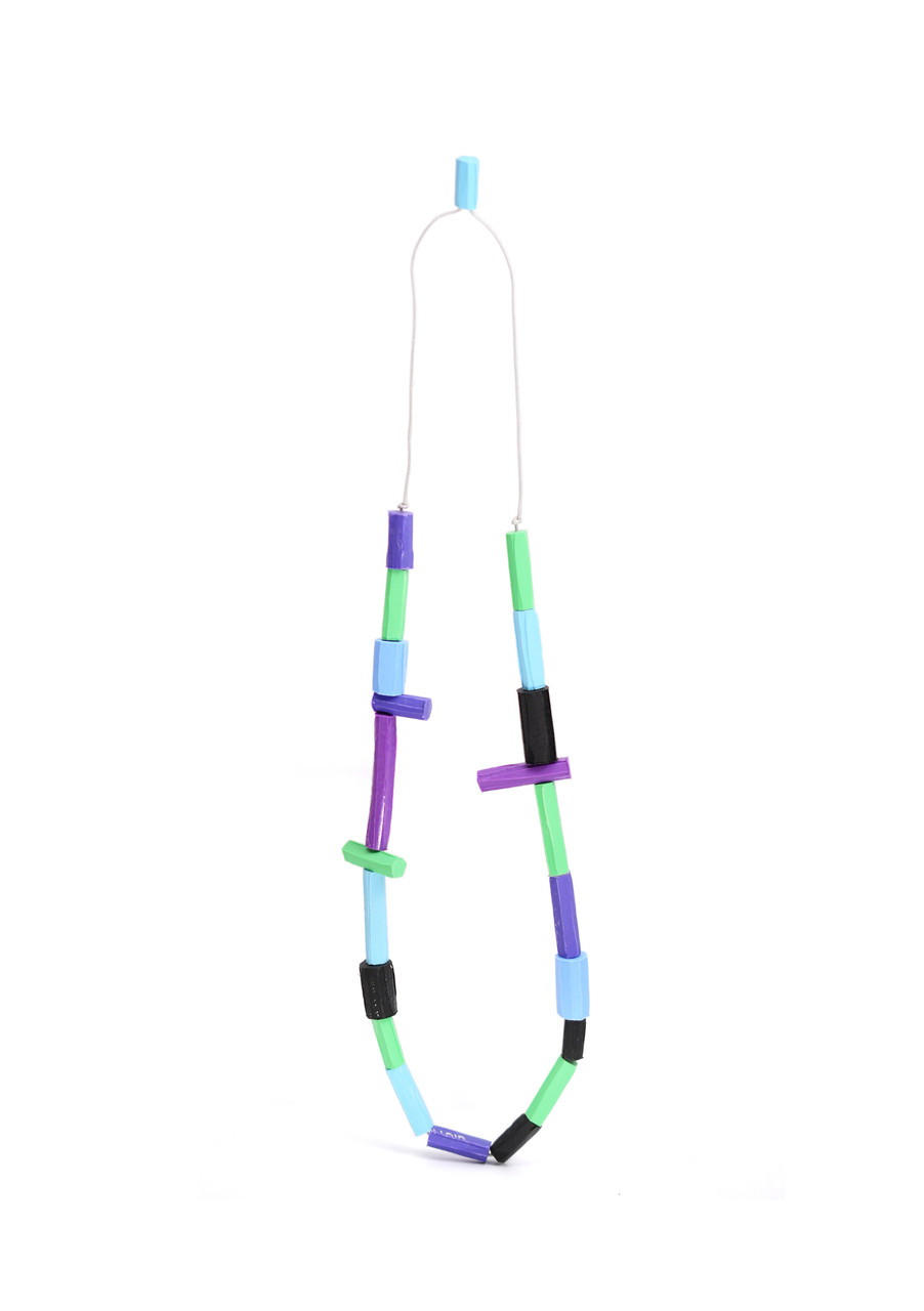 Green and Purple Marker Necklace - Carla Movia