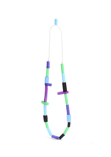 Green and Purple Marker Necklace