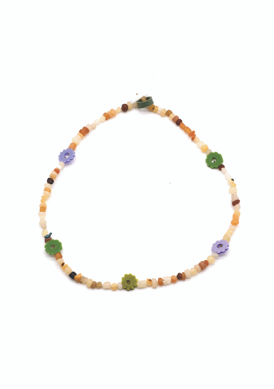 Friendship Necklace Green & Lilla - Carla Movia