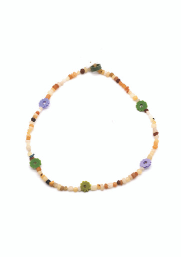 Friendship Necklace Green & Lilla