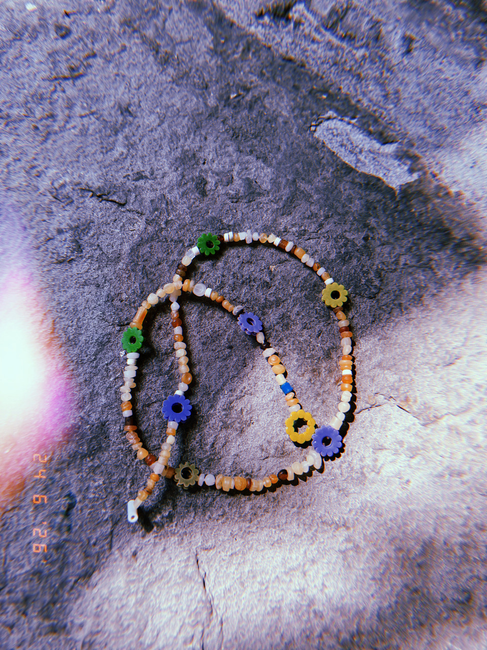Friendship Necklace Green & Lilla - Carla Movia