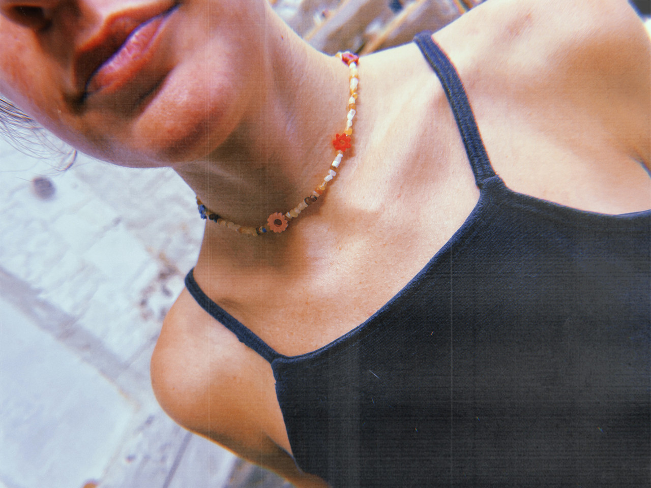 Friendship Necklace Purple & Yellow - Carla Movia