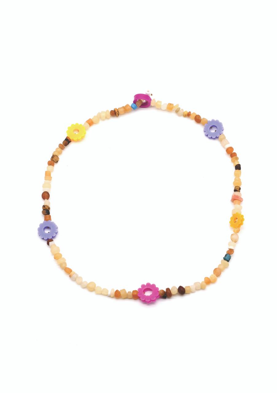 Friendship Necklace Purple & Yellow - Carla Movia