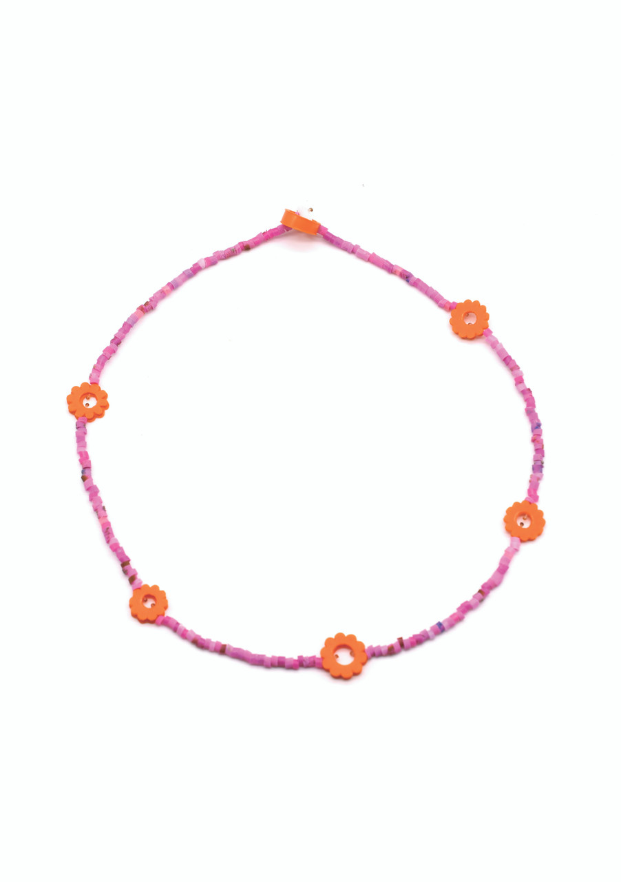 Friendship Necklace Pink & Orange - Carla Movia