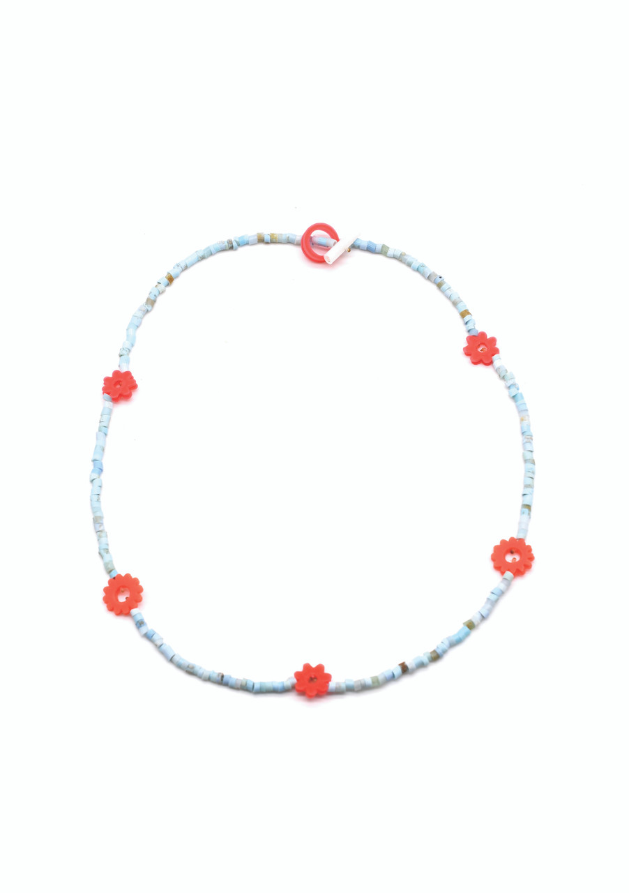 Friendship Necklace Turquoise & Red - Carla Movia