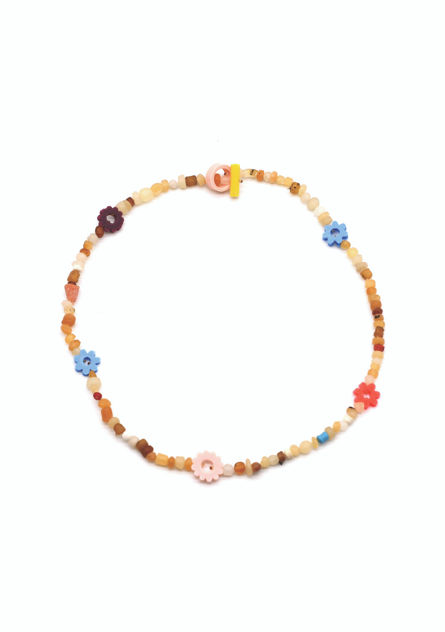 Friendship Necklace Burgundy & Pink - Carla Movia