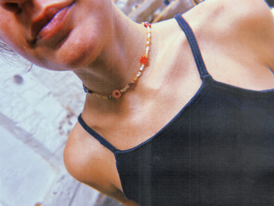 Friendship Necklace Pink & Yellow