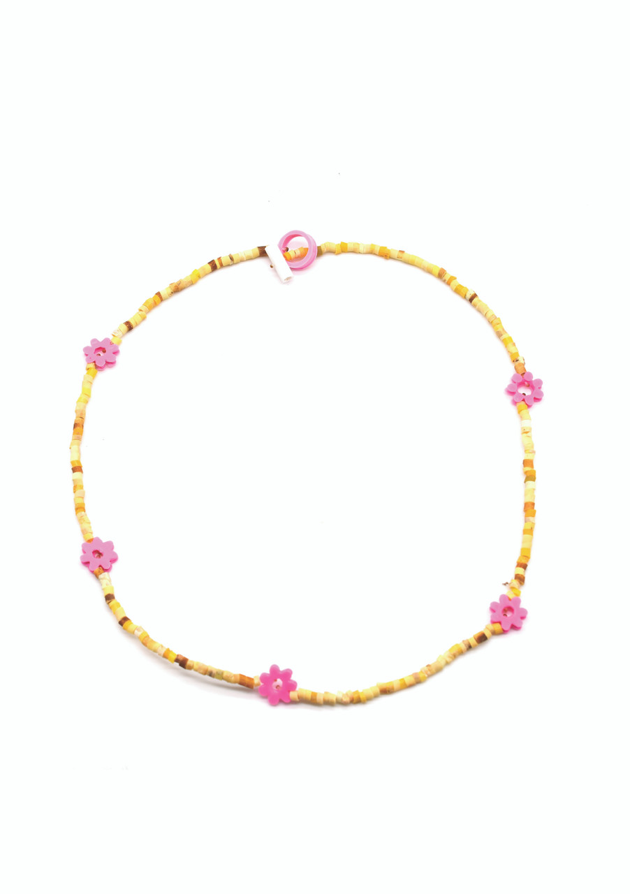 Friendship Necklace Pink & Yellow - Carla Movia
