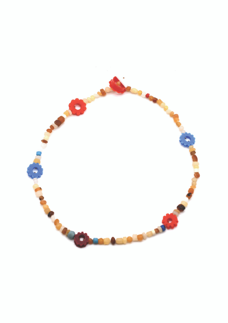 Friendship Necklace Reds & Blue - Carla Movia