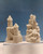 Get 2 handmade 4 inch sandcastle made with real sand NATURAL/BROWN