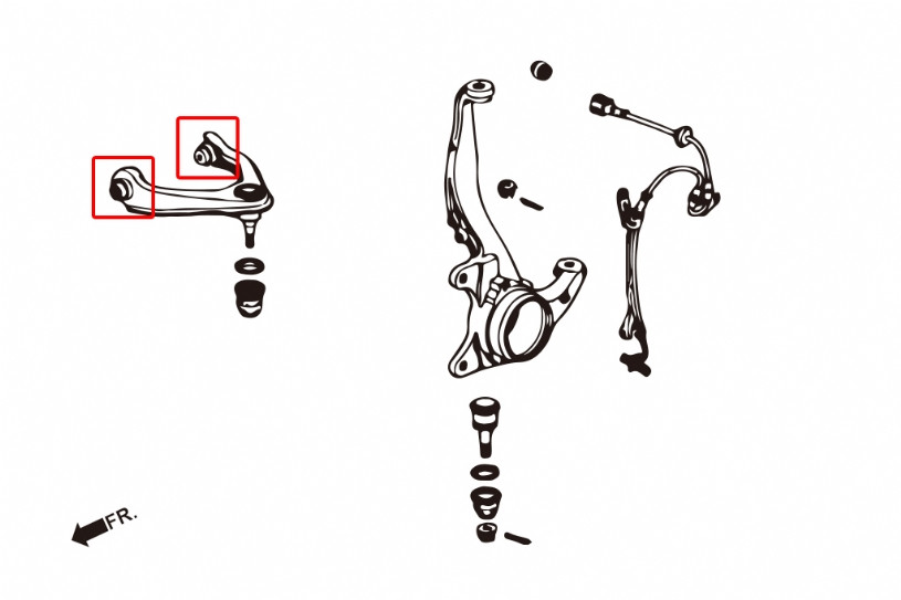 Hardrace Front Upper Arm Bushing EK Hardened