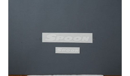 Spoon Team Sticker White 200mm/100mm