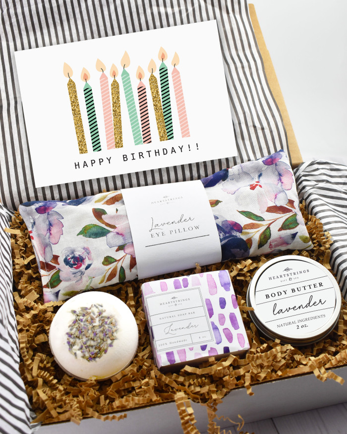 This birthday gift box is a fun and unique gift of eco-friendly and natural products to send to the special lady on her birthday!