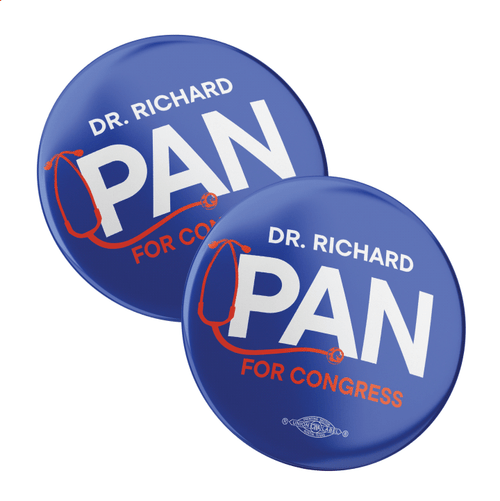 Dr. Pan (2.25" Pin-Back Button -- Pack Of Two!)