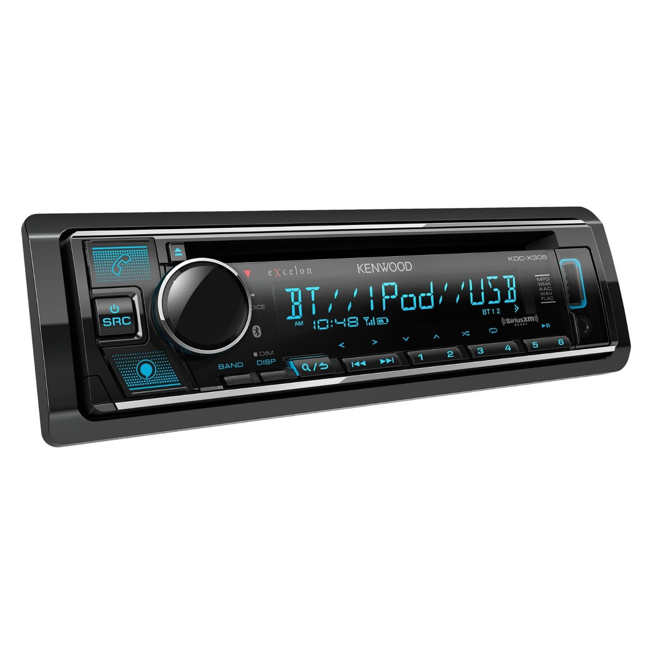 Kenwood Excelon KDC-X305 Single DIN CD with Bluetooth and Amazon Alexa