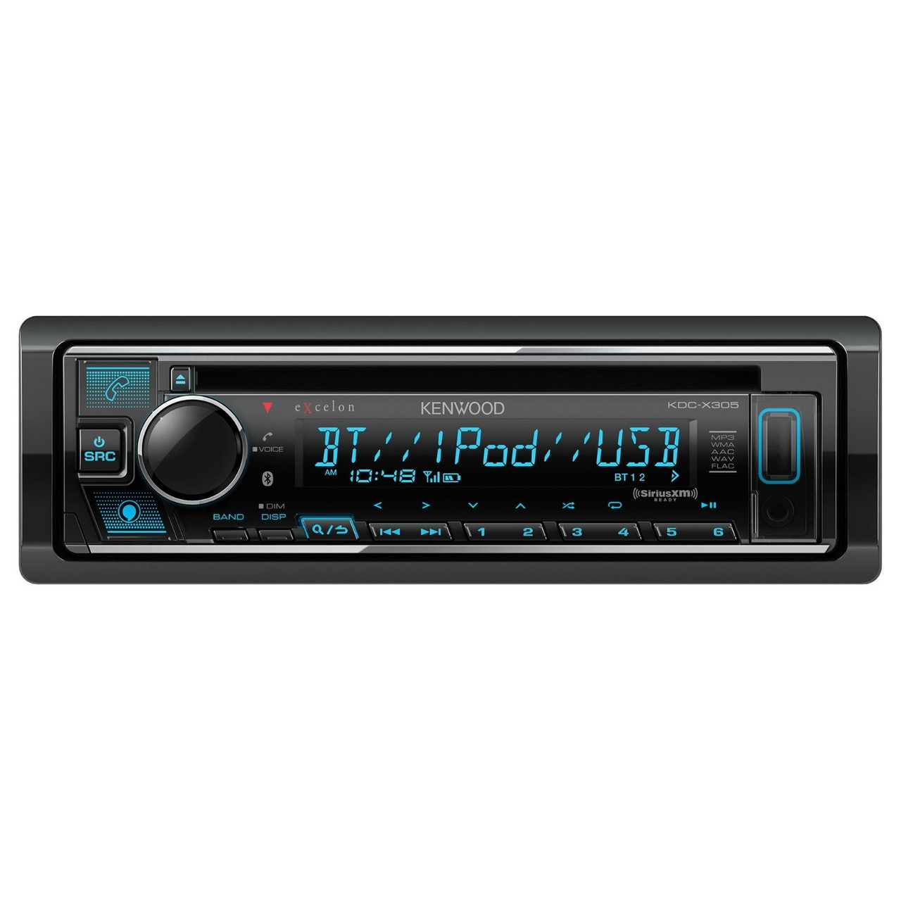Kenwood Excelon KDC-X305 Single DIN CD with Bluetooth and Amazon Alexa