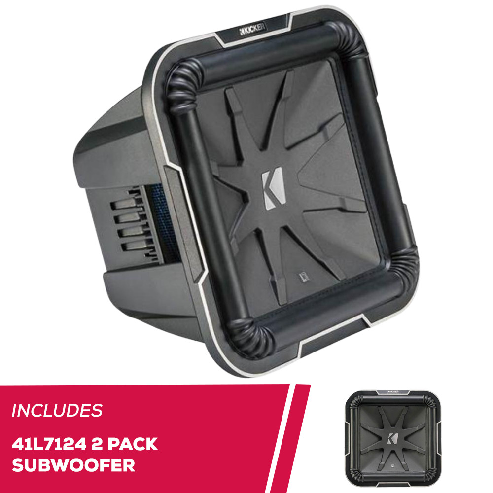 Kicker Pair of Q-Class 41L7124 L7 Series 12