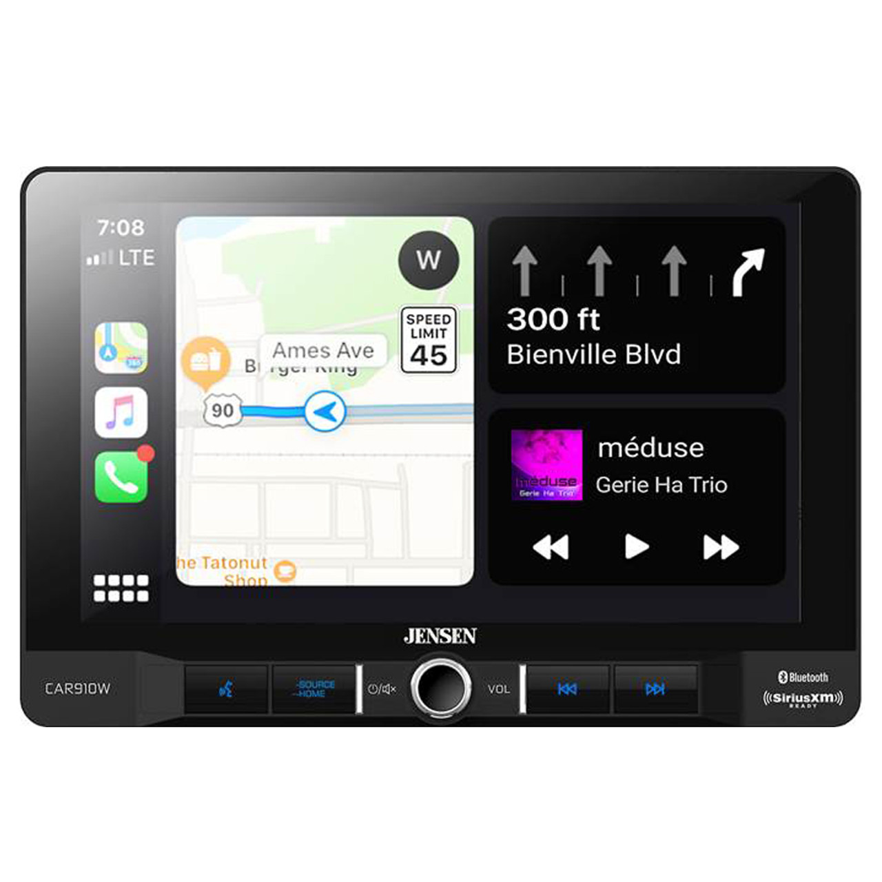 RFRB Jensen CAR910W 9" Digital Multimedia Receiver with Apple CarPlay