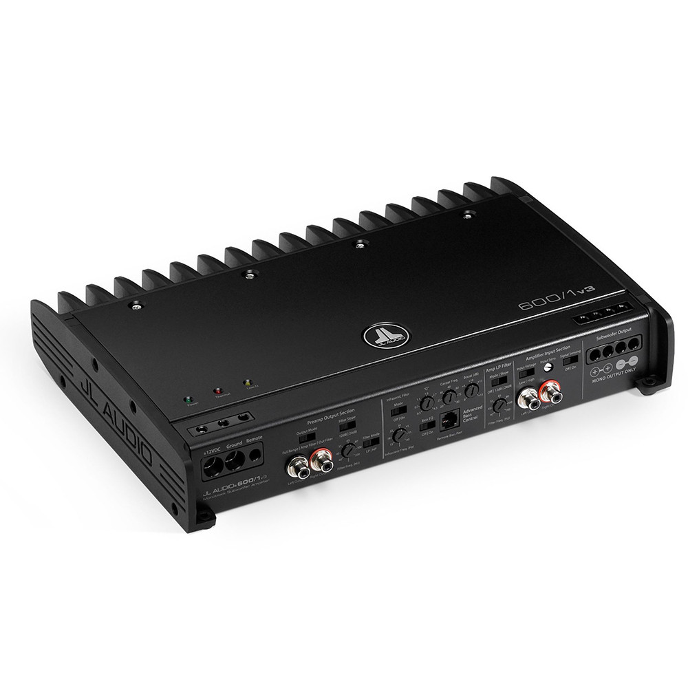 Used JL Audio 600/1v3 Mono Class D Car Subwoofer Amplifier 600 Watts RMS