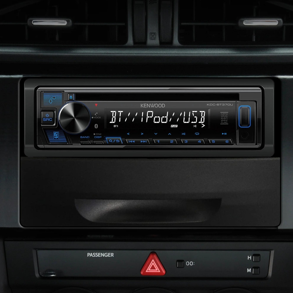 Refurbished Kenwood KDC-BT370U Single-DIN CD with Front High Power