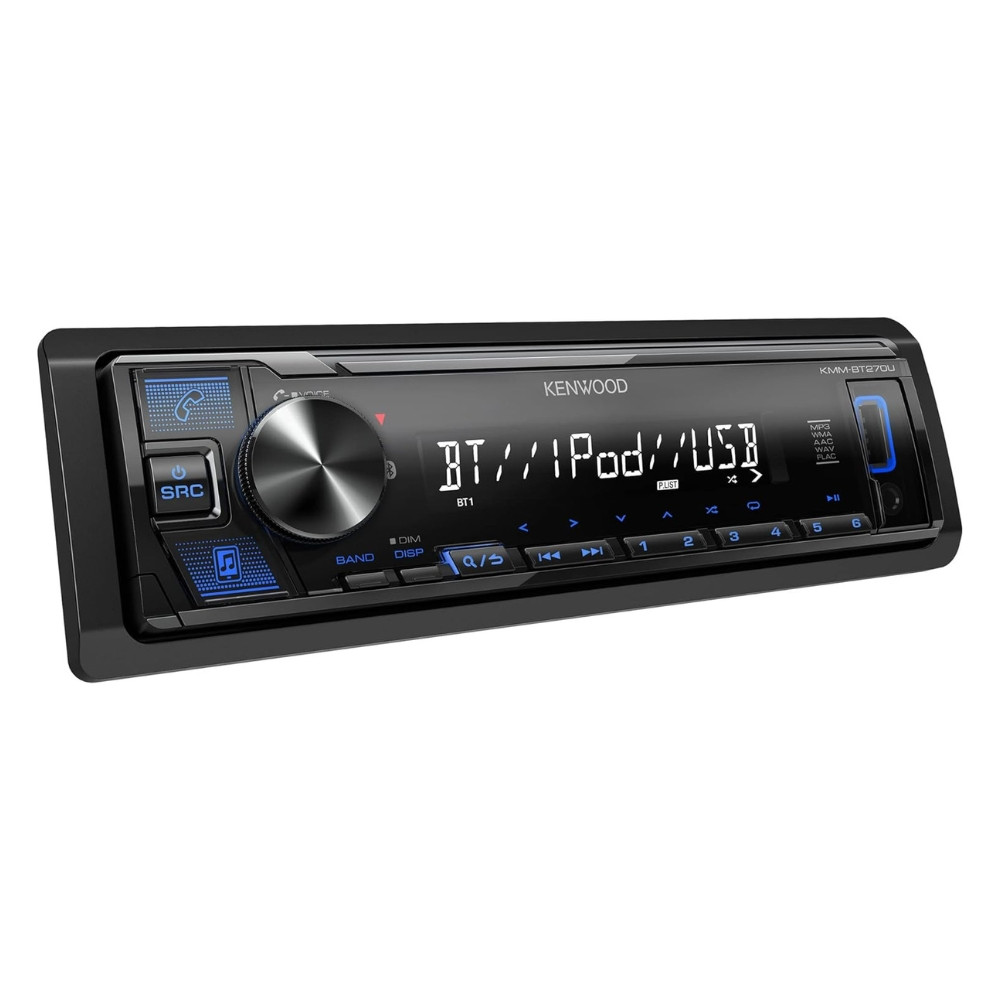 Refurbished Kenwood KMM-BT270U 1-DIN Digital Media Car Refurbished Kenwood KMM-BT270U 1-DIN Digital Media Car