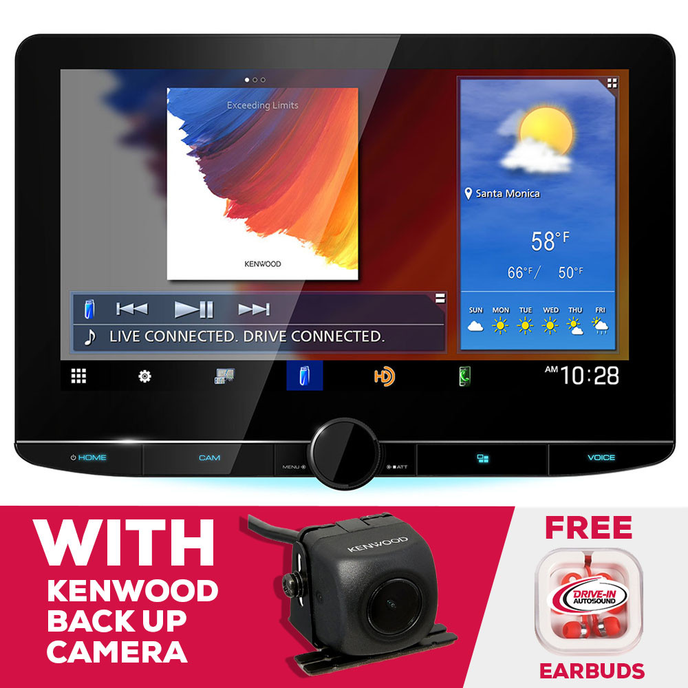 Kenwood DMX1037S 10.1" Floating Panel Digital Multimedia Receiver