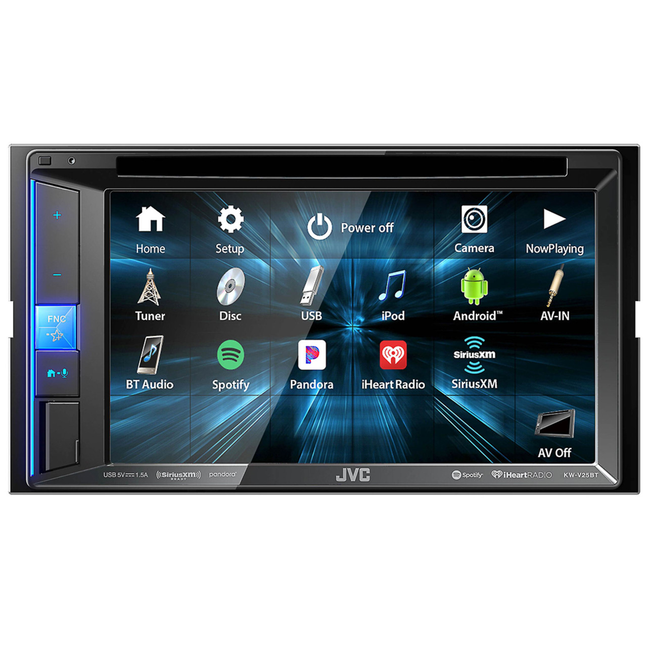 Weglaten geweer kan zijn JVC KW-V25BT 6.2" WVGA Touch Screen Multimedia DVD Receiver with Bluetooth