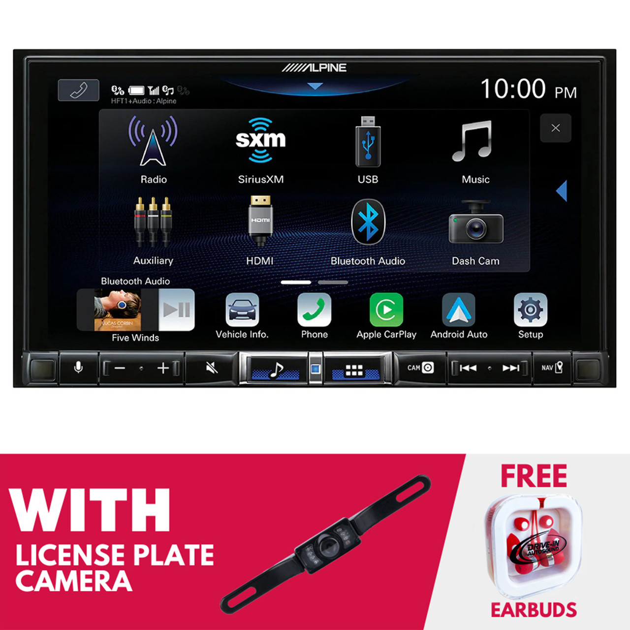 7 Car Radio Android Auto Apple Carplay Stereo Touch Screen Bluetooth  dashcam