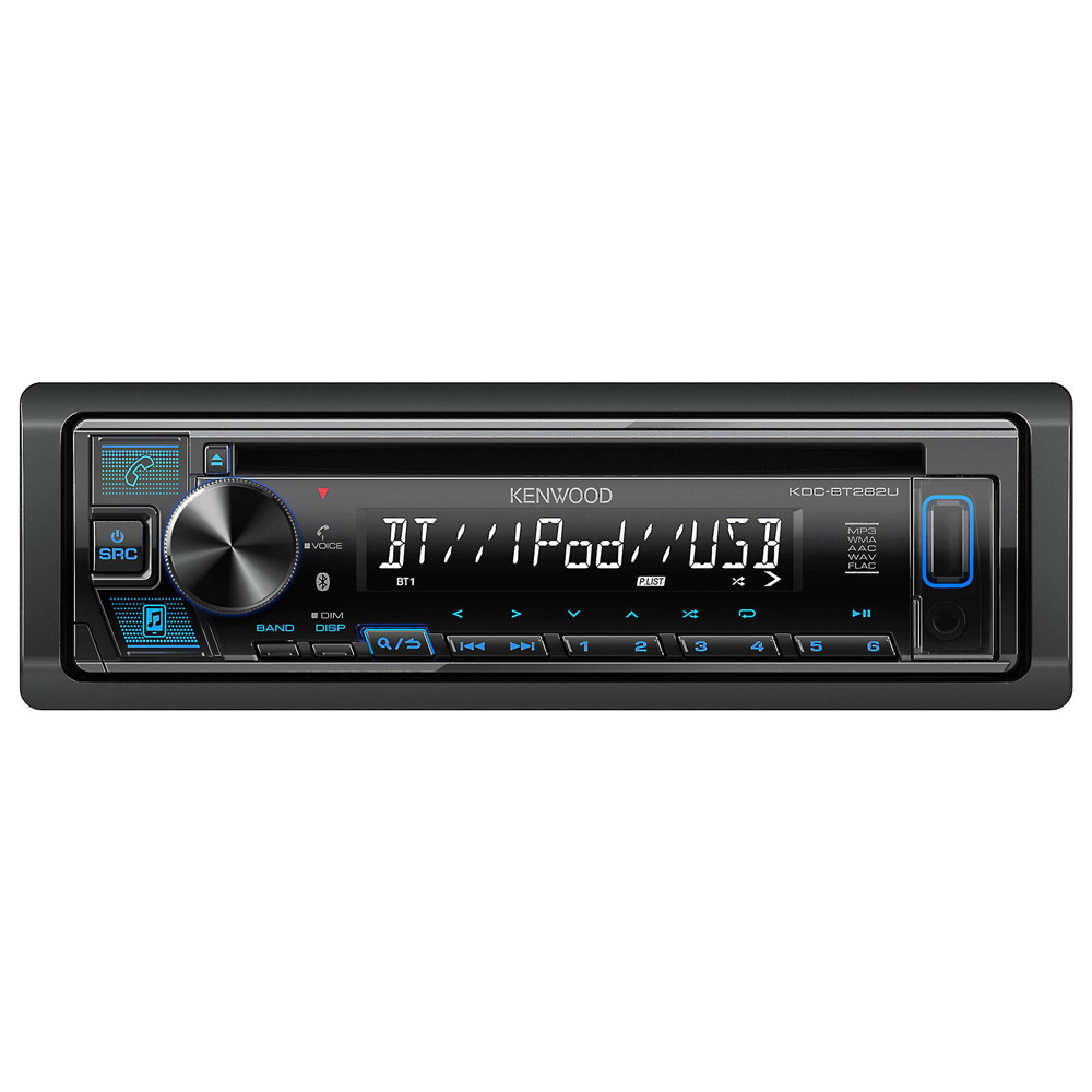KENWOOD 200mm ワイドモデル Bluetoothユニット Kenwood KDC-BT282U CD with Bluetooth & 204 Segment 1 Line Text Display
