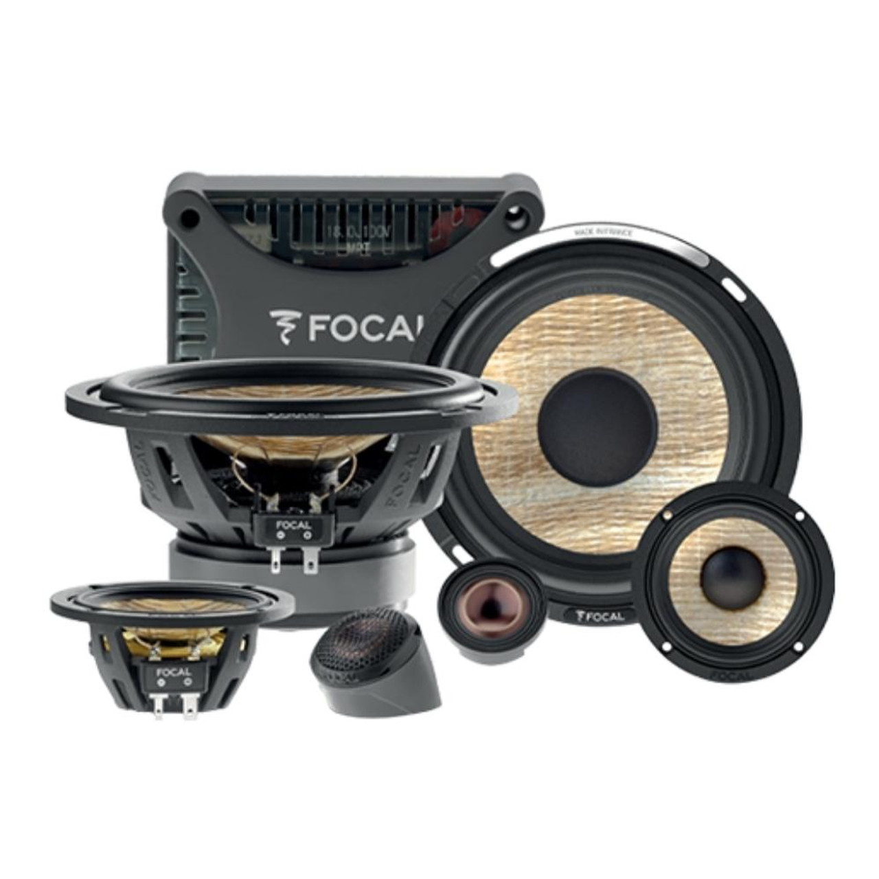 Focal PS 165 F3E Flax Evo Series 6.5" 3 Way 160 Watts Component Speaker  System