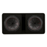 Kicker 48DCWR122 Dual 12" Ported Enclosure CompR Subwoofers with 2000 Watts Peak
