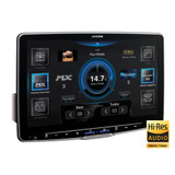 Alpine ILX-F511 11" 1-DIN Multimedia Receiver with PWE-S8 8" Powered Subwoofer