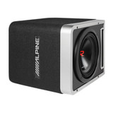 Open Box Alpine S-Series R2-SB10V Pre-Loaded 10" Ported Subwoofer Enclosure w/ 750W RMS