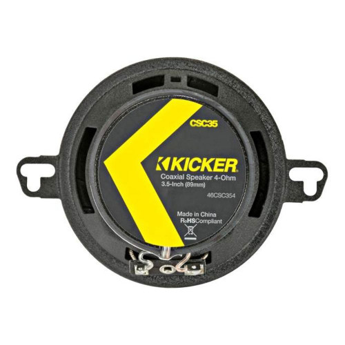 Kicker 46CSC354 CS Series 3-1/2" 2-Way Coaxial Car Speakers with 90 Watts Peak