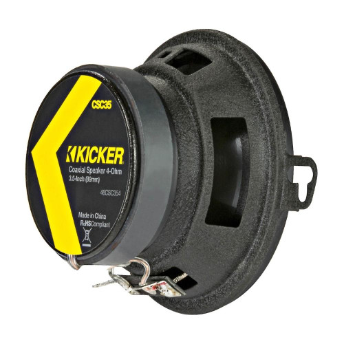 Kicker 46CSC354 CS Series 3-1/2" 2-Way Coaxial Car Speakers with 90 Watts Peak