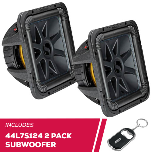 Kicker Pair Of 44L7S124 L7S Solo-Baric 12" Subwoofer with Dual 4-Ohm Voice Coils