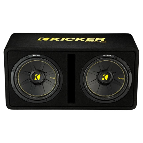 Kicker 44DCWC122 12" Subwoofer Enc. w/ 46CXA4001T Amp & 46CSS654 Speaker & 46CSC6934 Speaker & 46CXA3604T Amp, Amp Kit