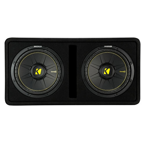 Kicker 44DCWC122 12" Subwoofer Enc. w/ 46CXA4001T Amp & 46CSS654 Speaker & 46CSC6934 Speaker & 46CXA3604T Amp, Amp Kit