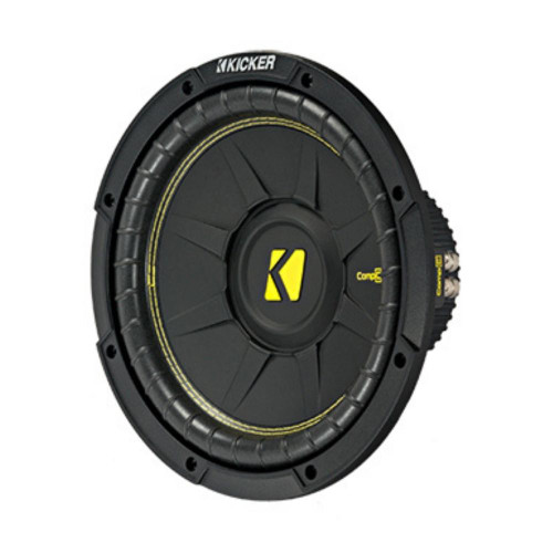 Kicker 44CWCD104 10" Subwoofer with IB-C110S Carpet Single 10" Sealed Enclosure