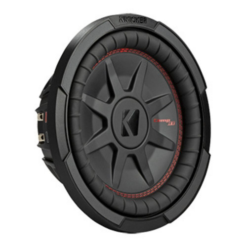 Kicker Pair of 48CWRT104 Shallow-Mount 10" Subwoofer with Dual 4-Ohm Voice Coils