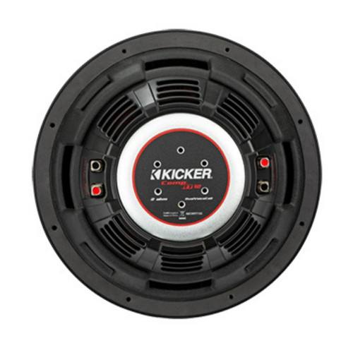 Kicker Pair of 48CWRT122 Shallow-Mount 12" Subwoofer with Dual 2-Ohm Voice Coils
