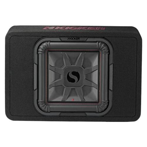 Kicker 46TL7T122 Single 12" Subwoofer w/ Enclosure & 46CXA4001T Mono Amplifier