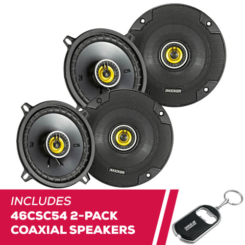 Kicker 2 Pairs Of 46CSC54 CS Series 5-1/4" Coaxial Speaker w/ 225W Peak Power