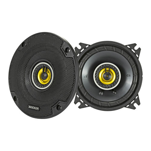 Kicker 46CSC44 CS Series 4" 2-Way Coaxial Car Speakers with 150 Watt Peak Power