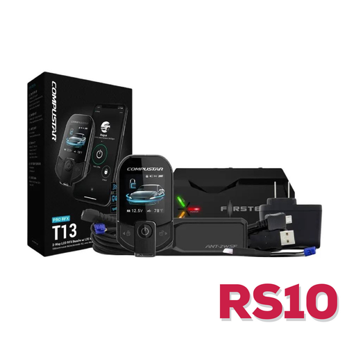 Compustar (RS10) RFX-P2WT13-SF 2-Way RFX Remote Start System with LTE Module-Standard Installation Included